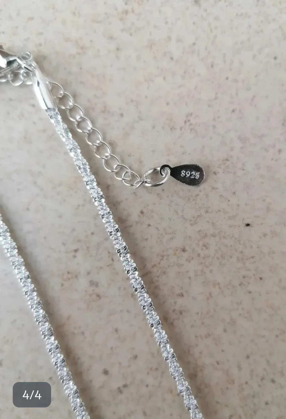 Cadena con colgante circonita en plata 4