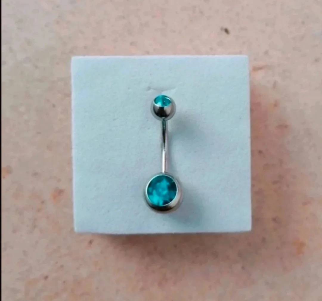 Piercing para ombligo en acero 1