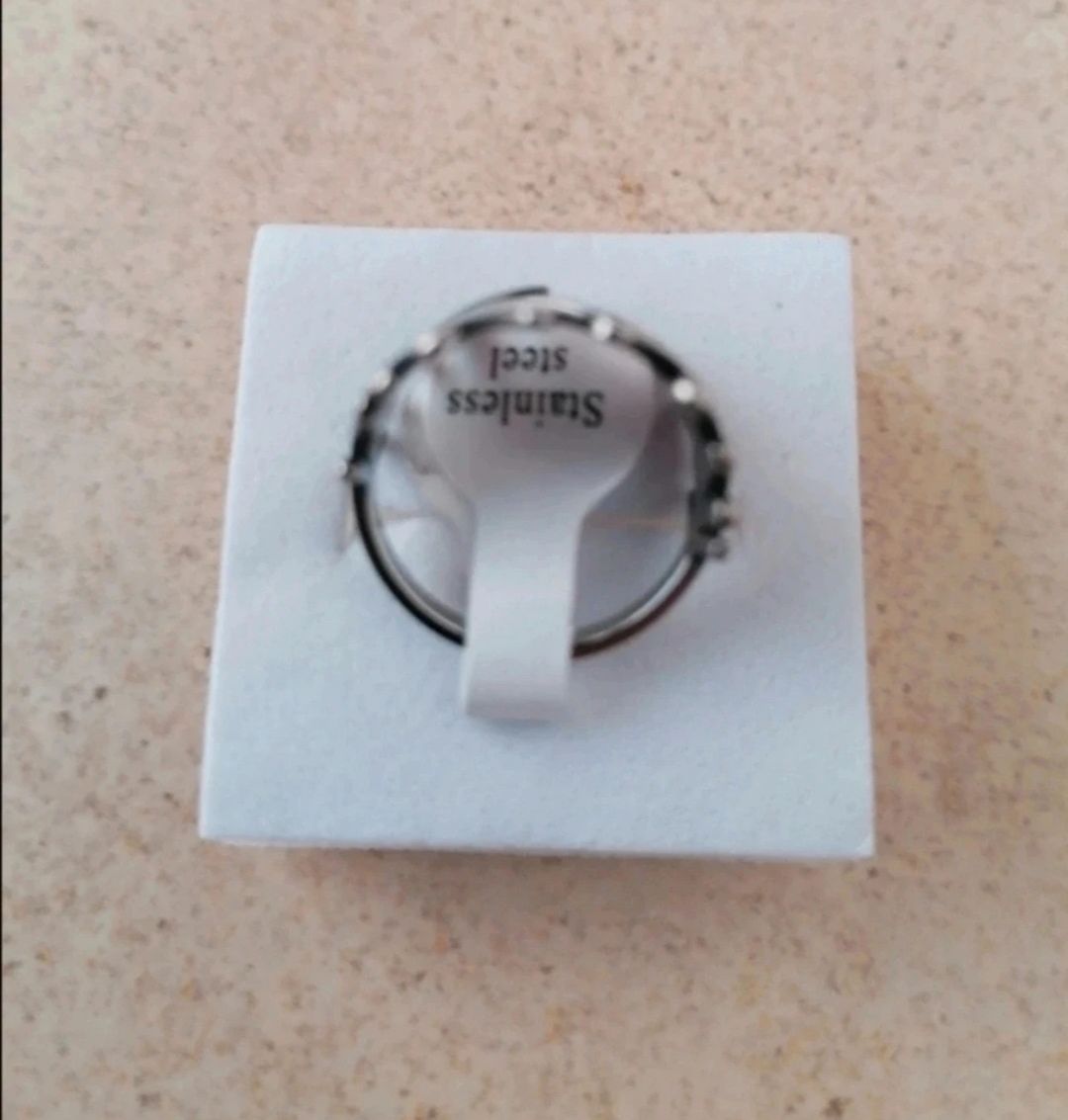 Anillo hojas en acero N 17 2