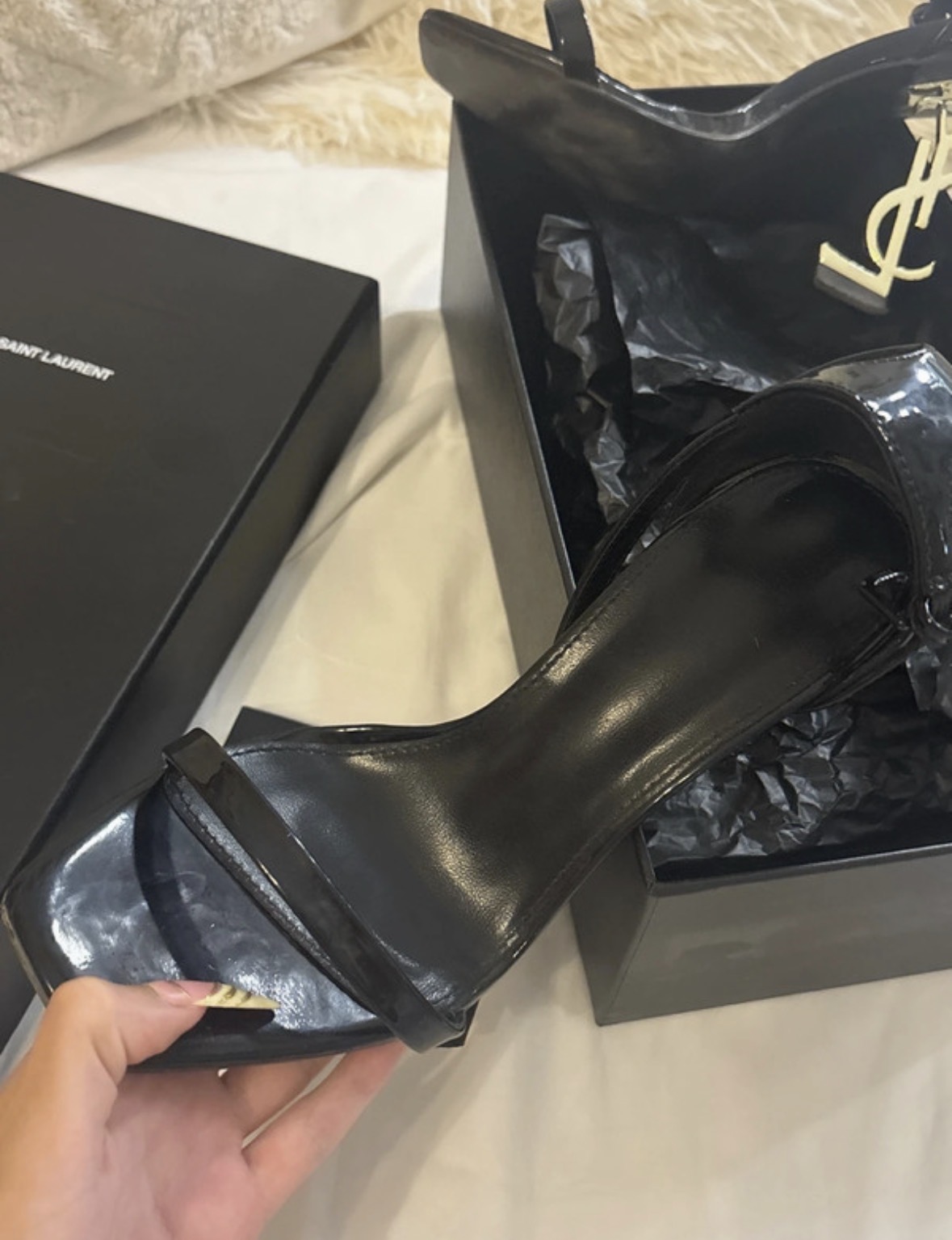 Saint Laurent Opyum Magassarkú szandál 3