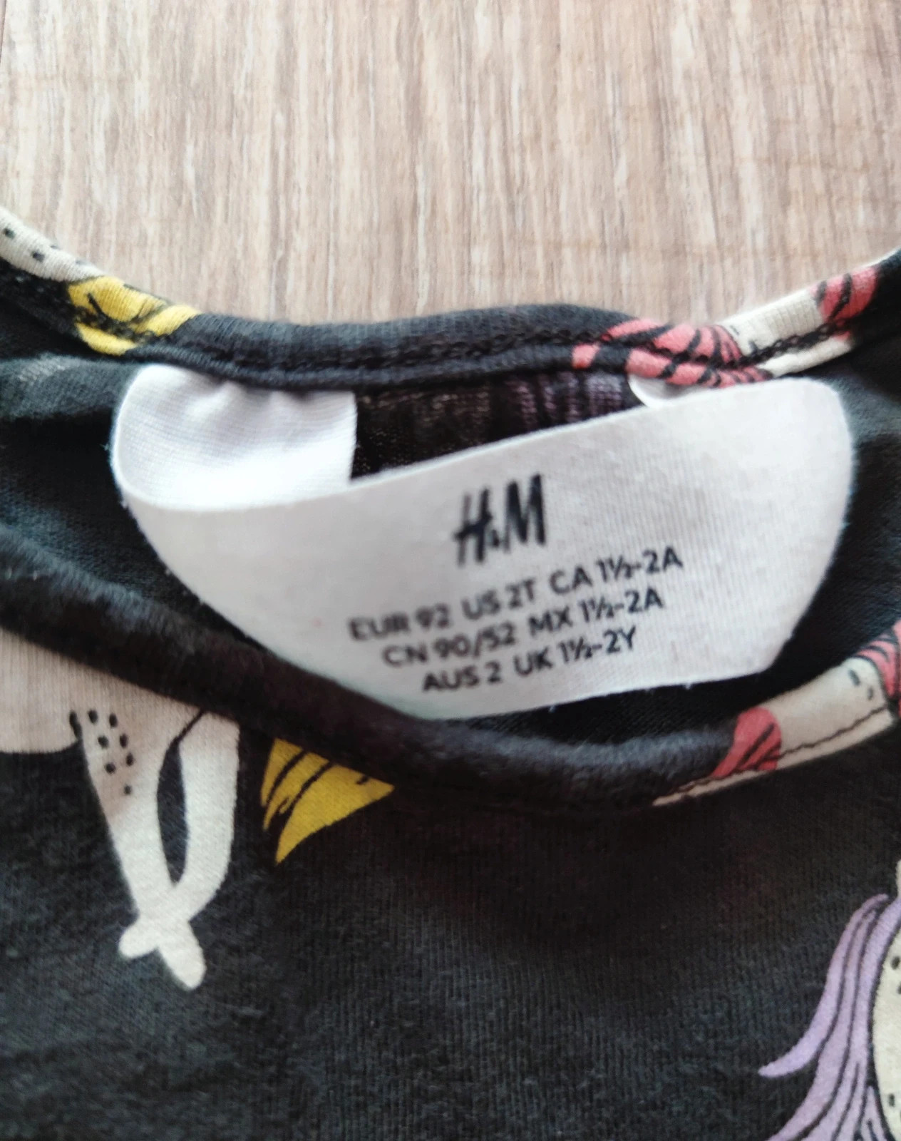 Hibátlan H&M 92-es egyszarvús hosszúujjú ruha 3