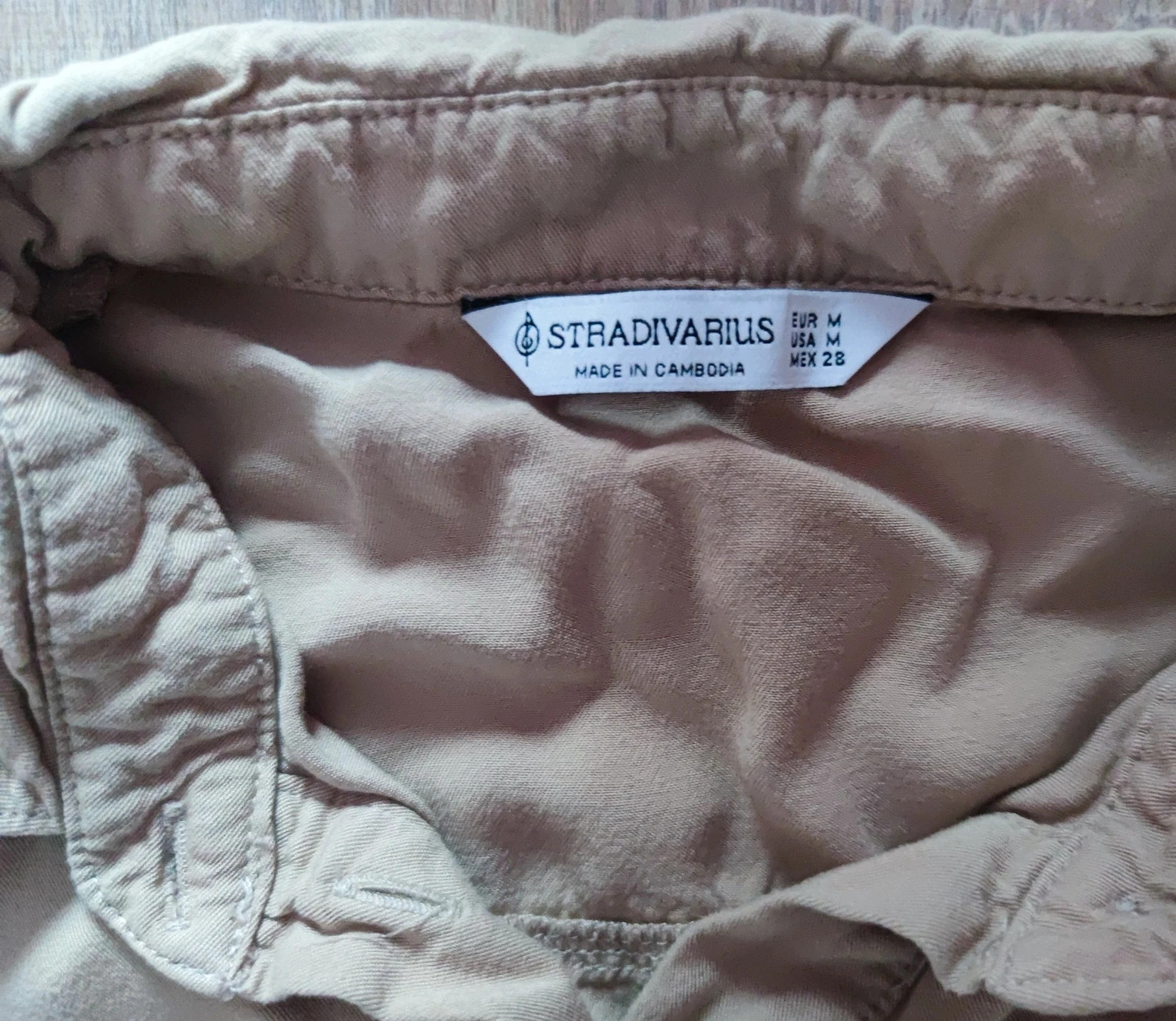 Újszerű Y2K Stradivarius M-es hosszúujjú crop ing 3