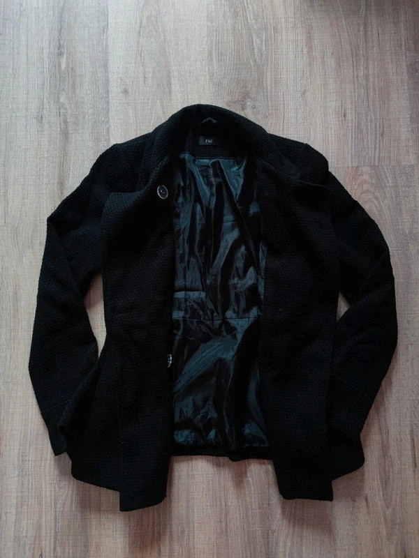F&F 34-es/XS átmeneti hosszított szövetkabát 4