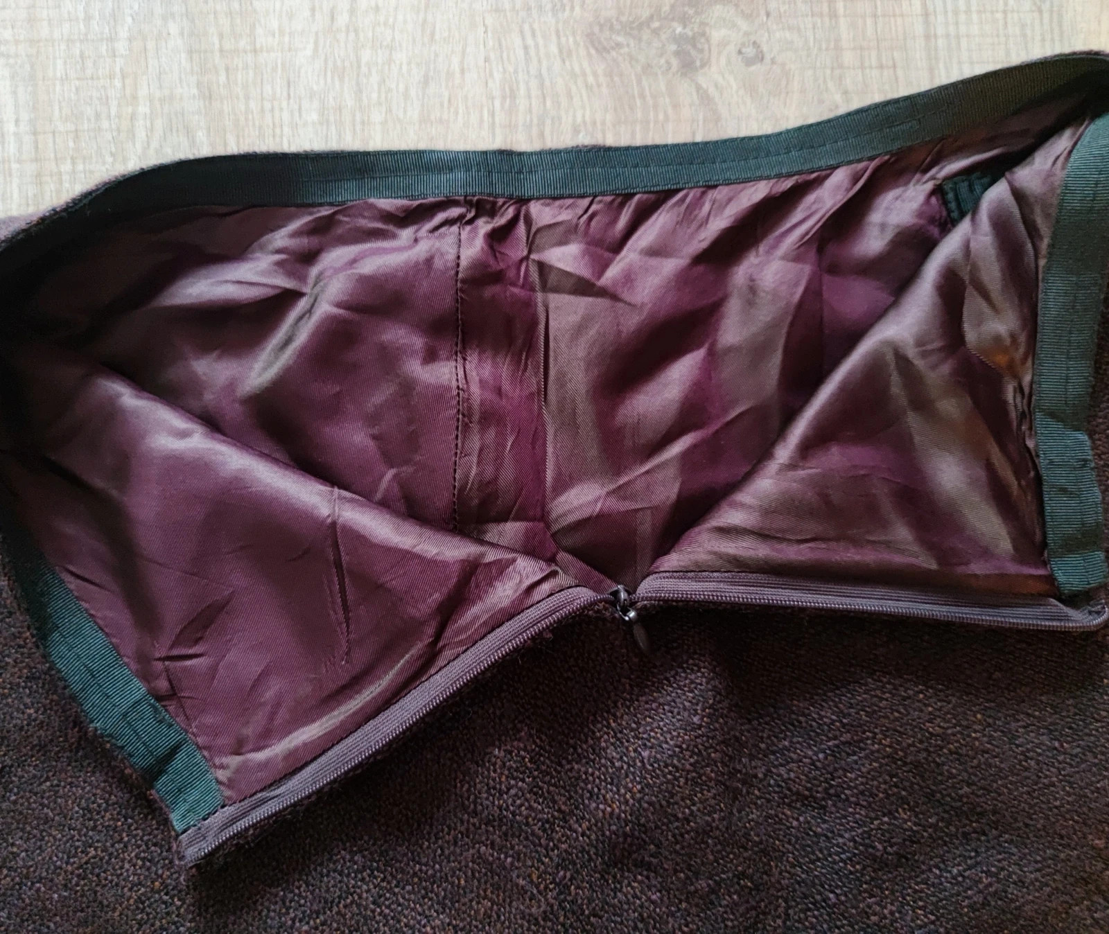 Zara Woman 38-os A-vonalú 74% gyapjú midi szoknya 3