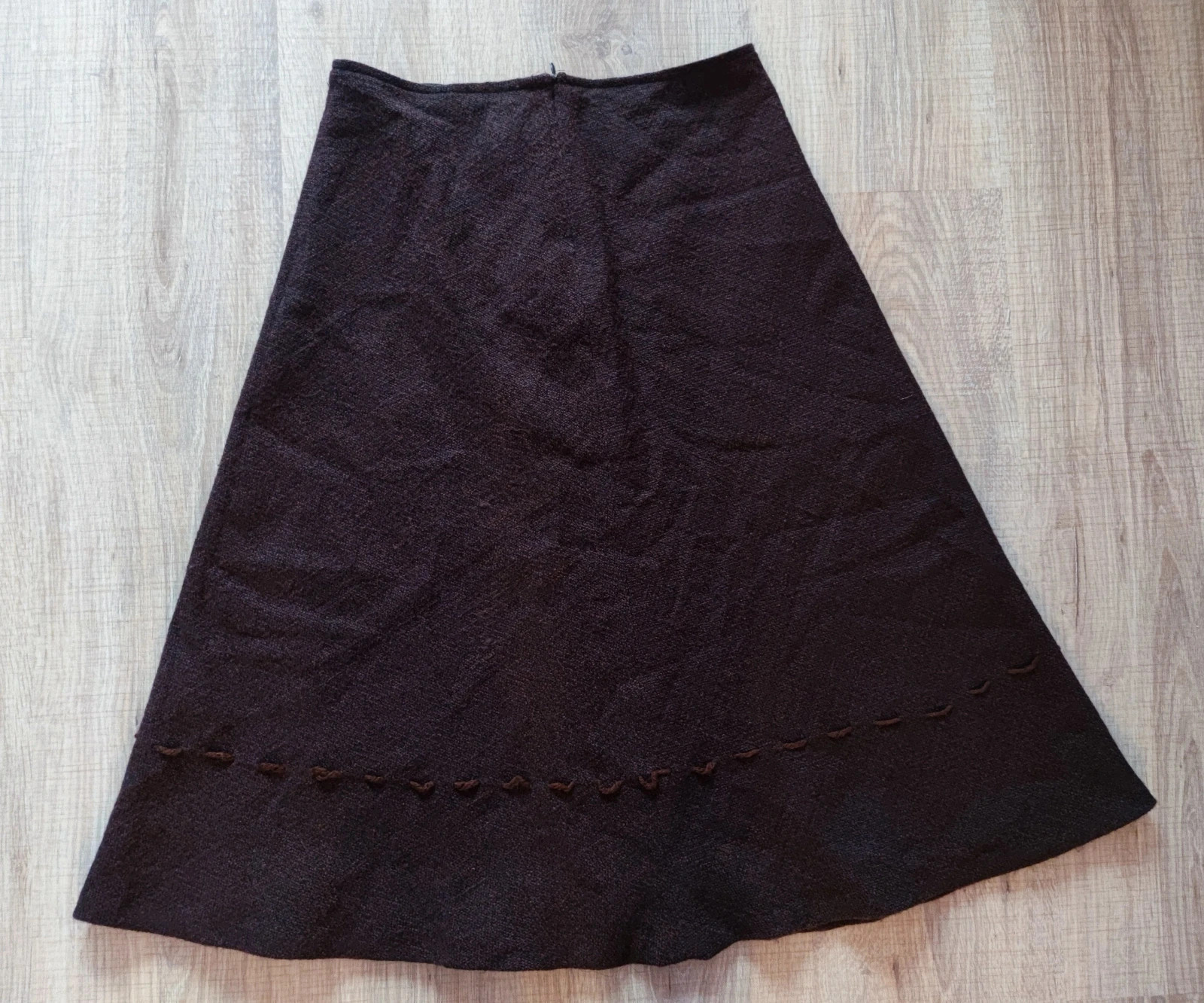 Zara Woman 38-os A-vonalú 74% gyapjú midi szoknya 2
