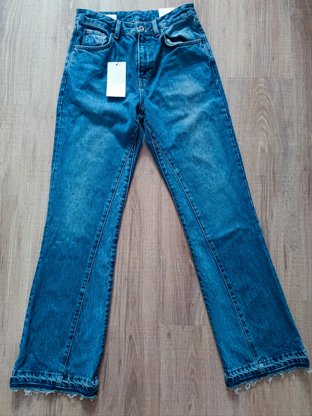 Új! 36-os trendi Zara Flare fit magas derekú farmer 1