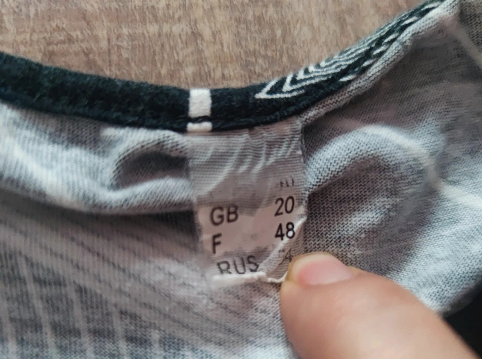 46/48 100% pamut mintás póló 3