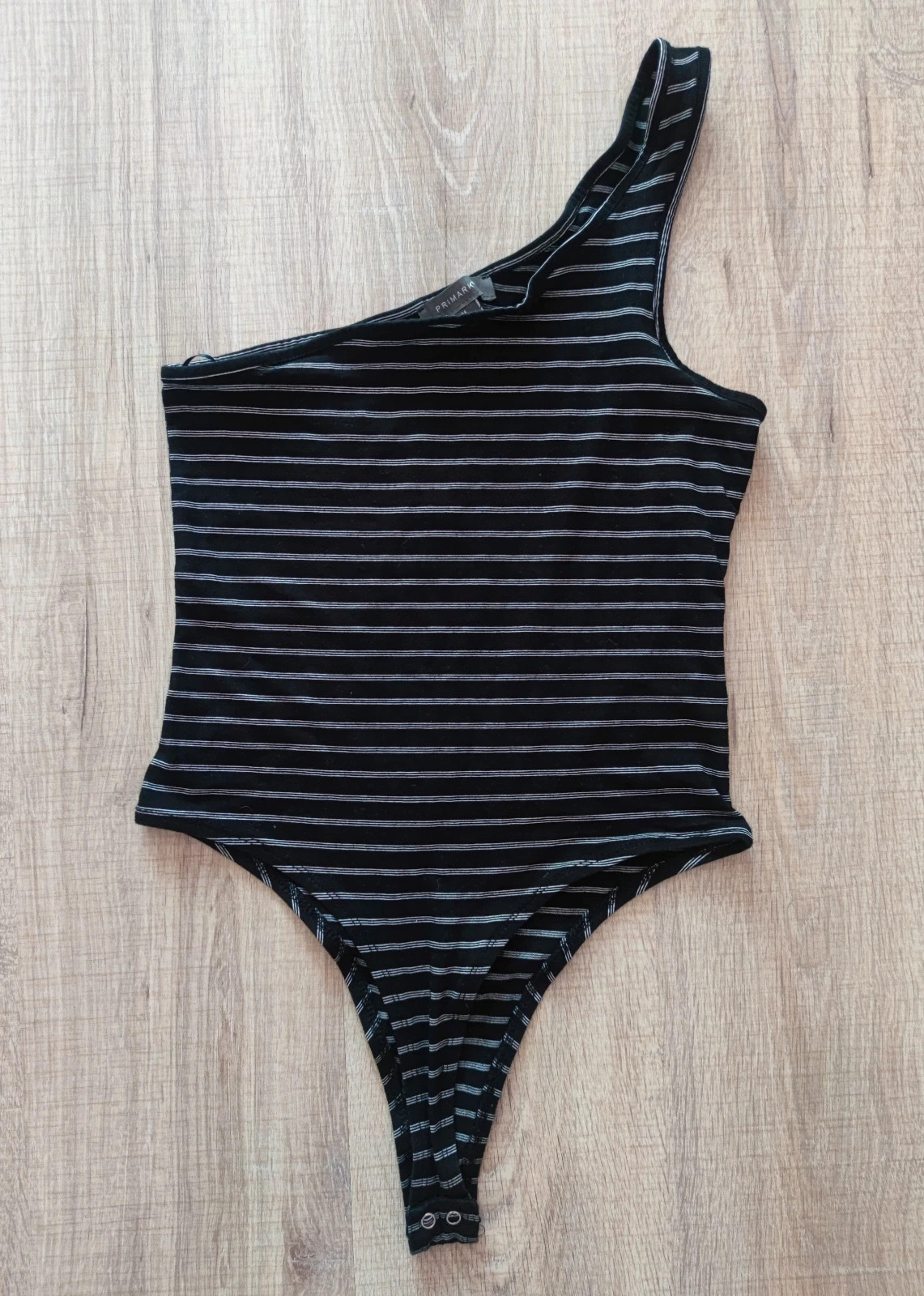 Új! Primark 40-es 80% pamut aszimmetrikus félvállas body 1