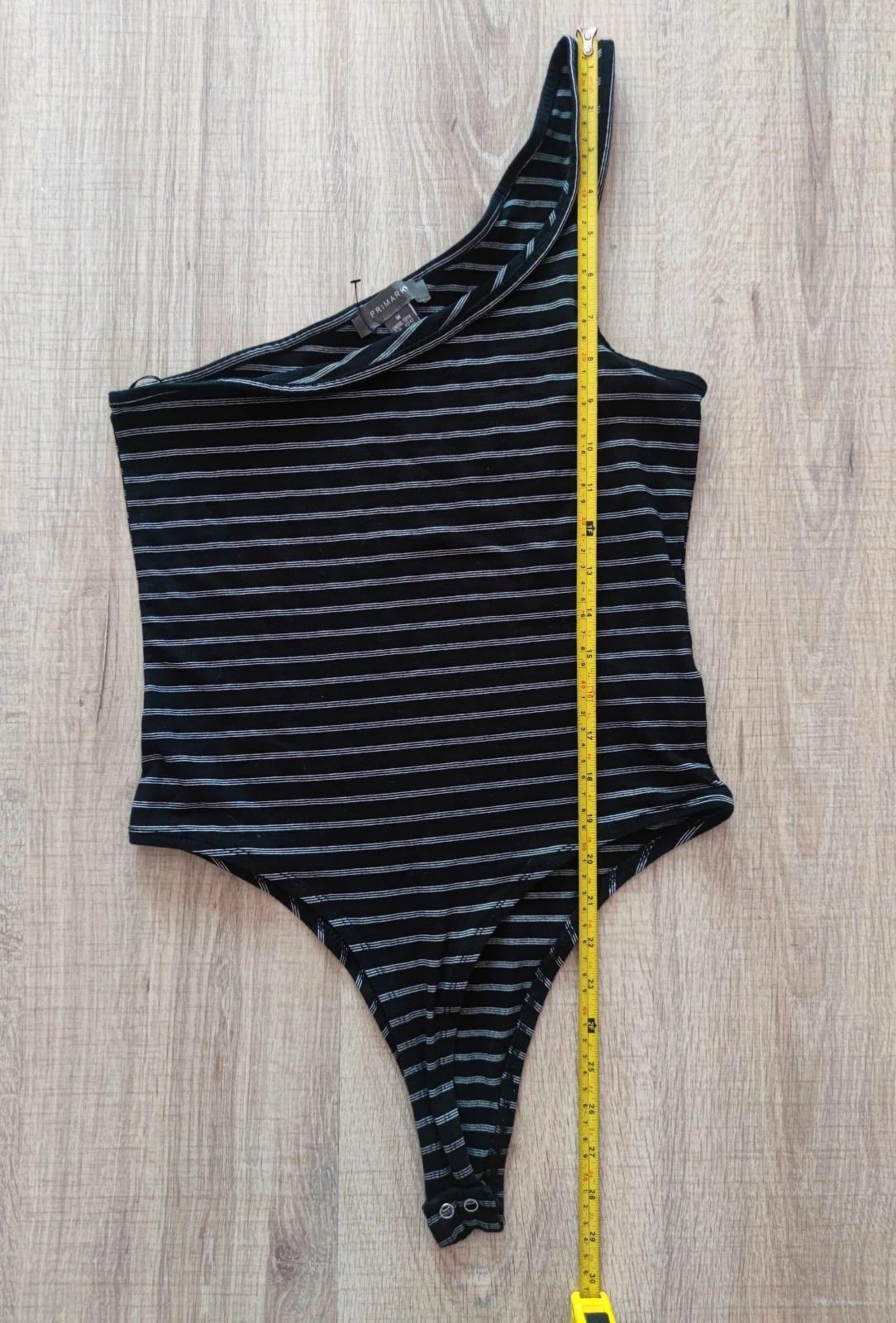 Új! Primark 40-es 80% pamut aszimmetrikus félvállas body 3