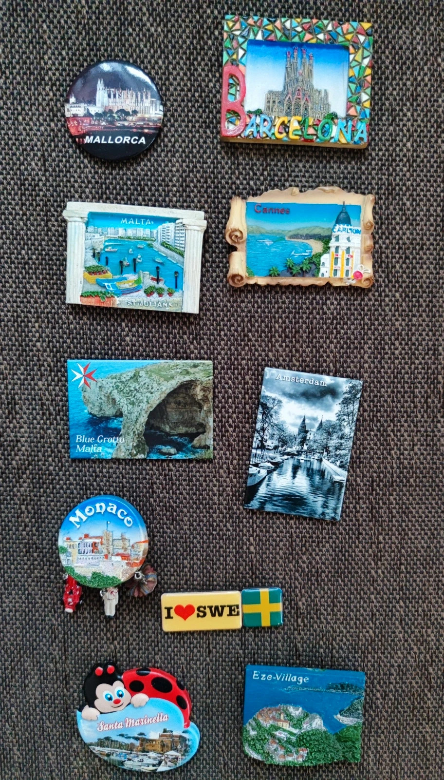 Európai hűtőmágnes gyűjtemény (23 db)/Europe fridge magnet collection 2