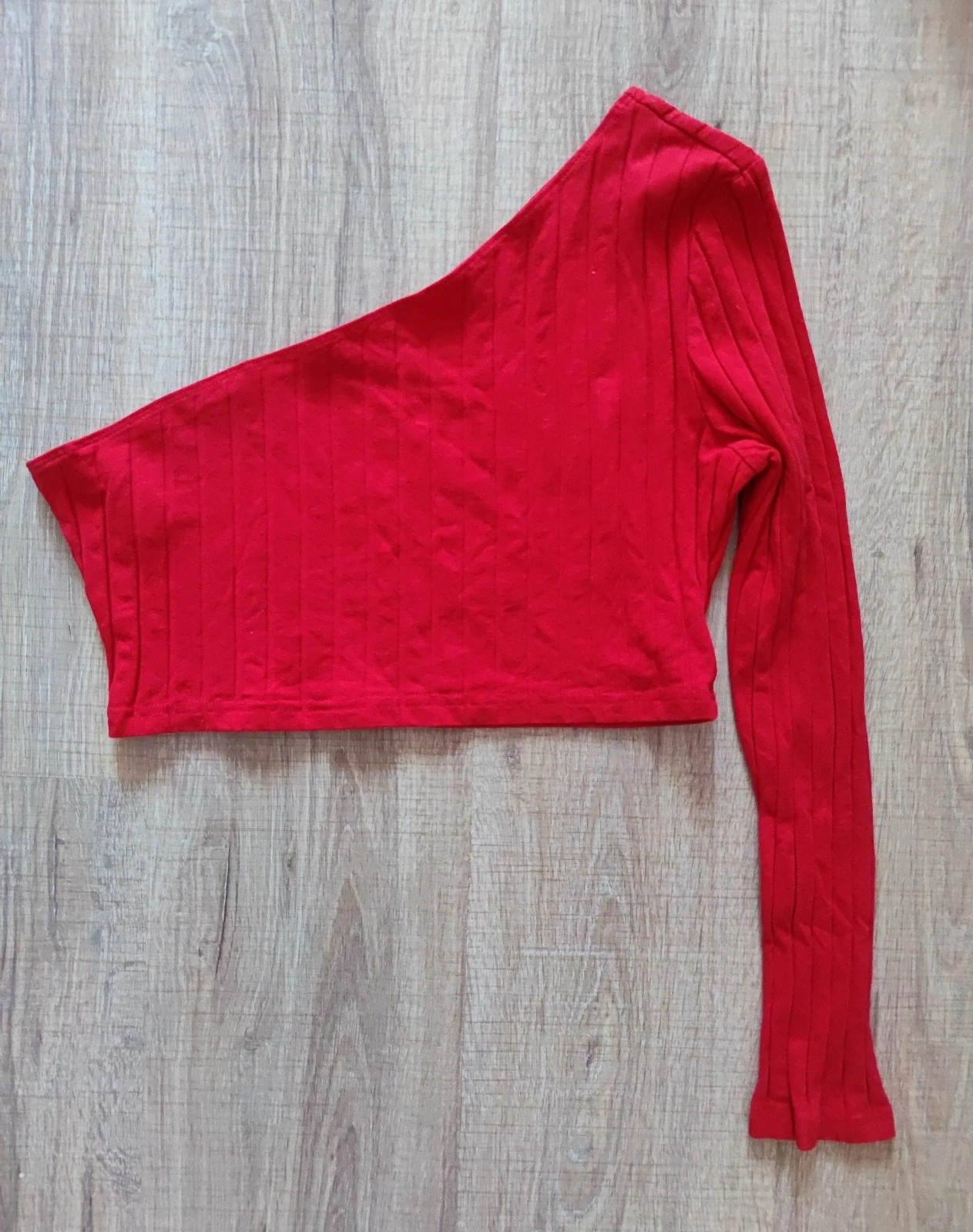Shein Y2K XL aszimmetrikus félvállas crop top/haspóló 2