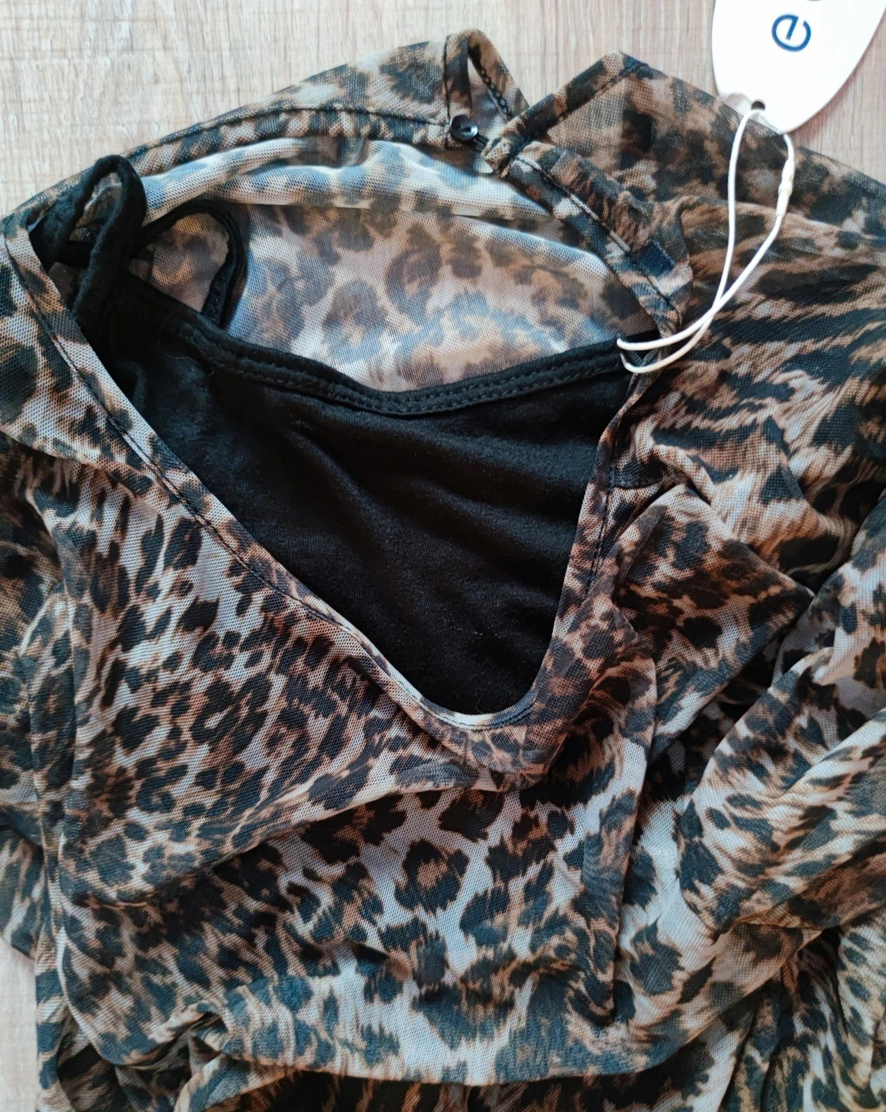 Új! Esprit M-es párduc mintás sifon ruha 4