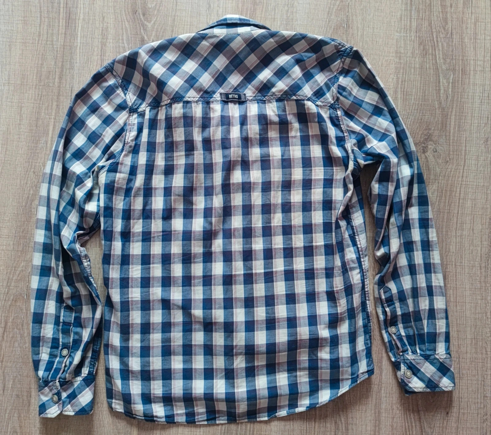 Hibátlan L-es Retro Jeans kockás férfi ing 3