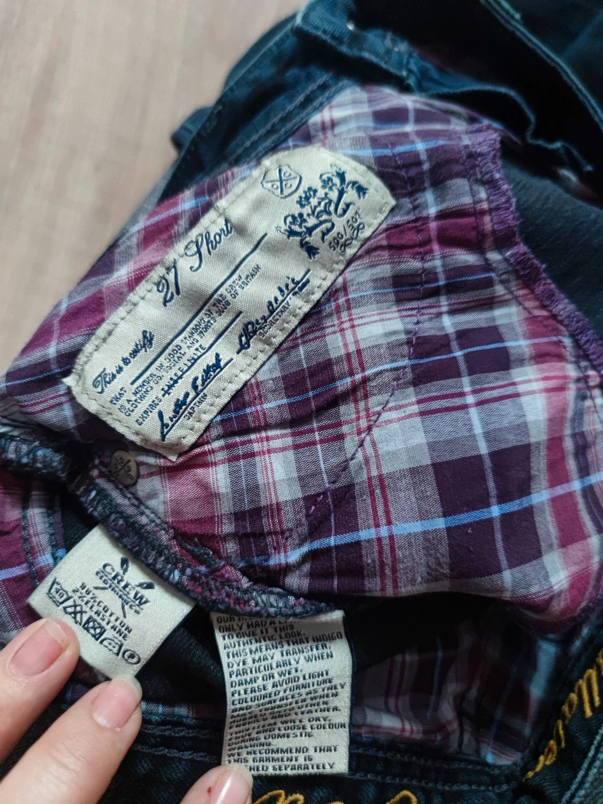 Crew Collection Co. 27-es skinny fit alacsony derekú farmer 4