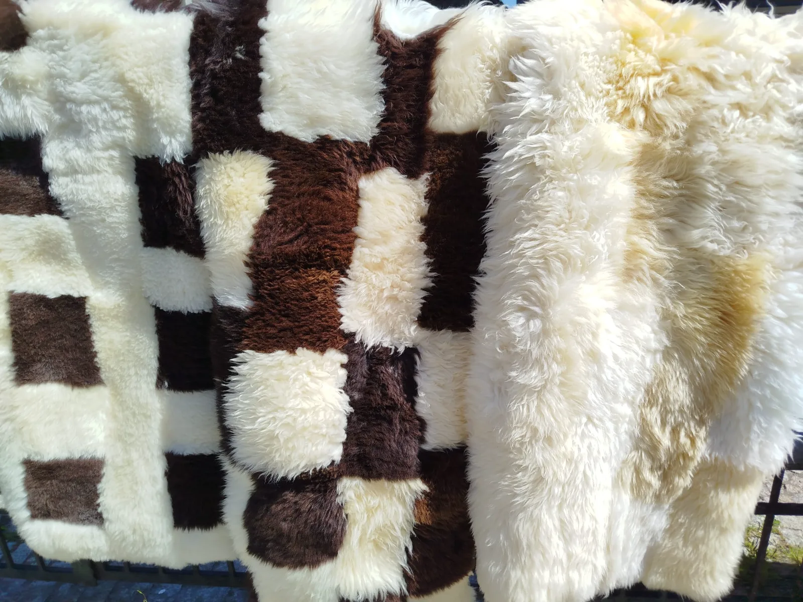 Premium Patchwork Sheepskin rugs/decoration 4