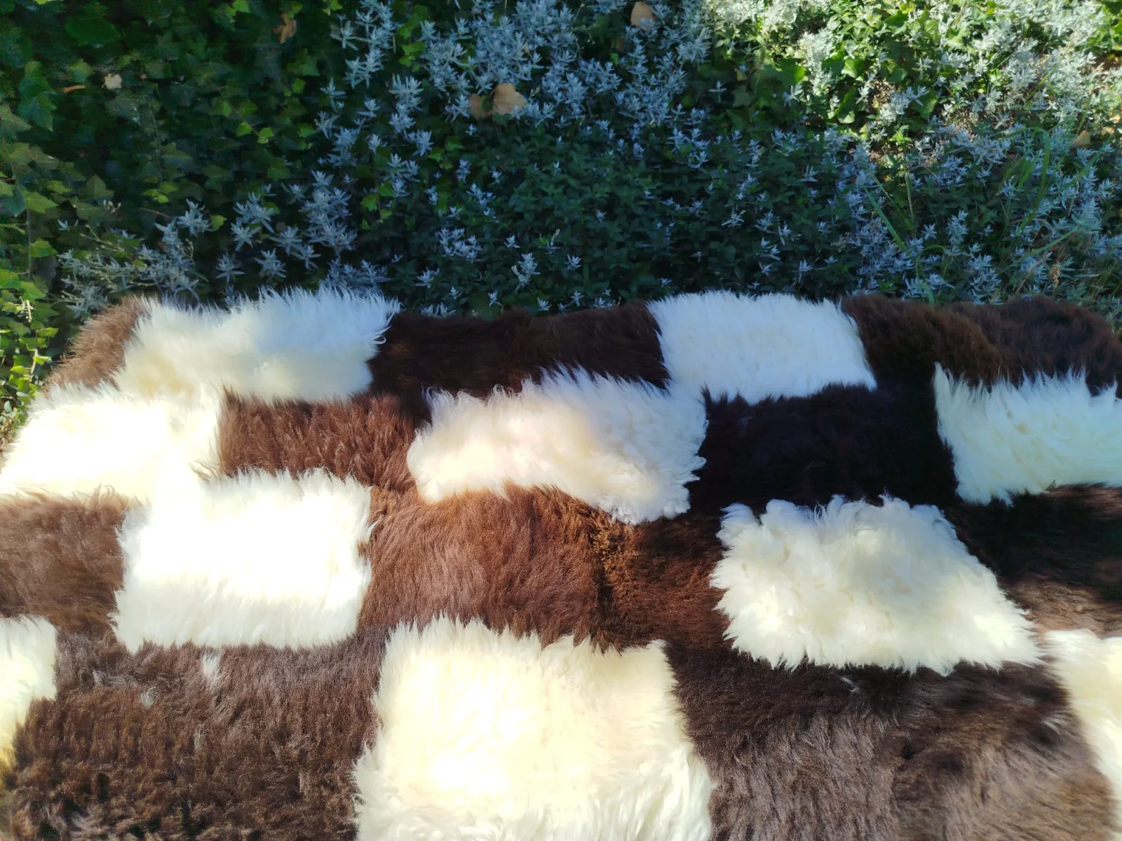 Premium Patchwork Sheepskin rugs/decoration 3