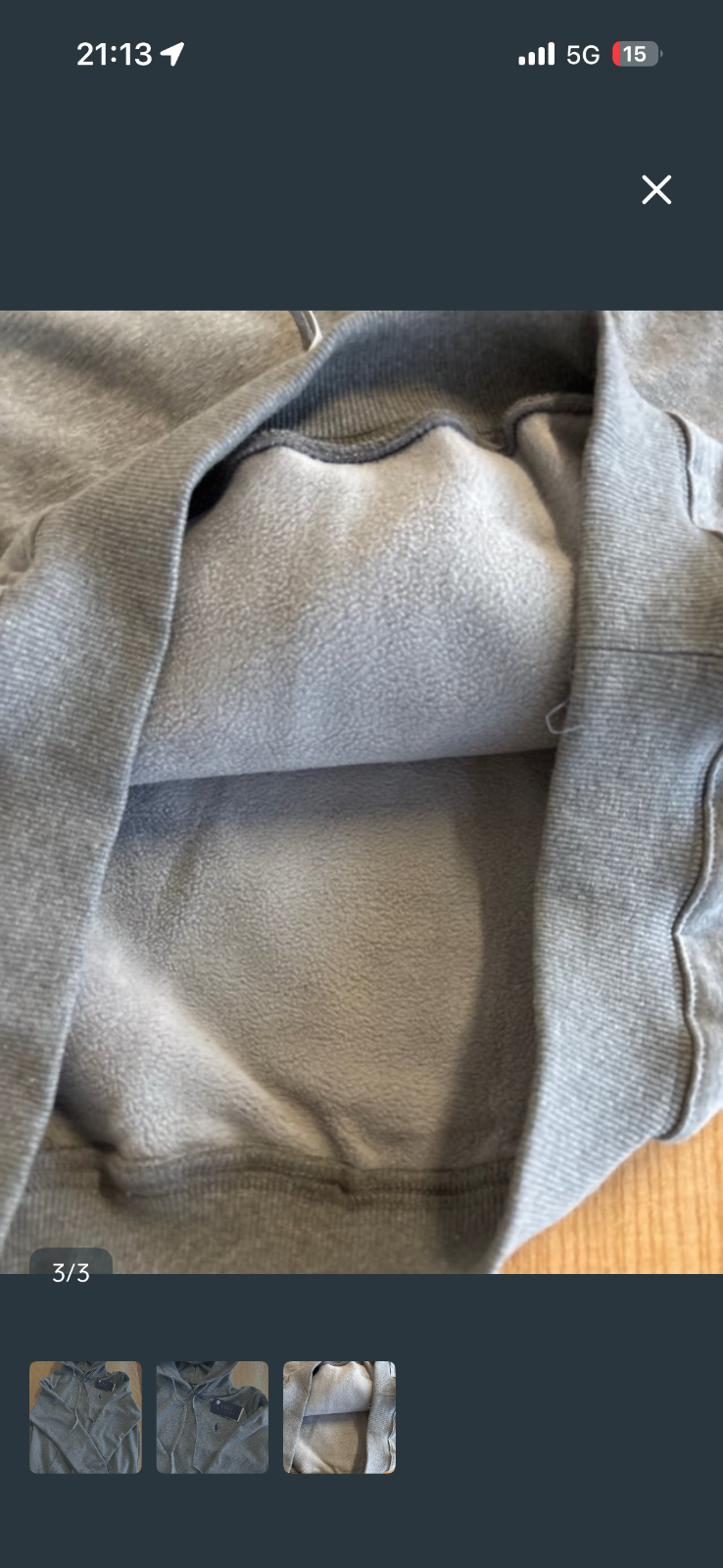Polo Ralph Lauren sudadera con capucha gris 3