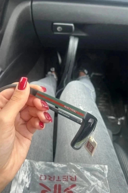 Retro Jeans férfi napszemüveg – fekete, tükrös lencsével 4