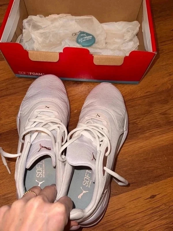 Puma női sportcipő - fehér/rózsaszín - 40-es - újszeru 4