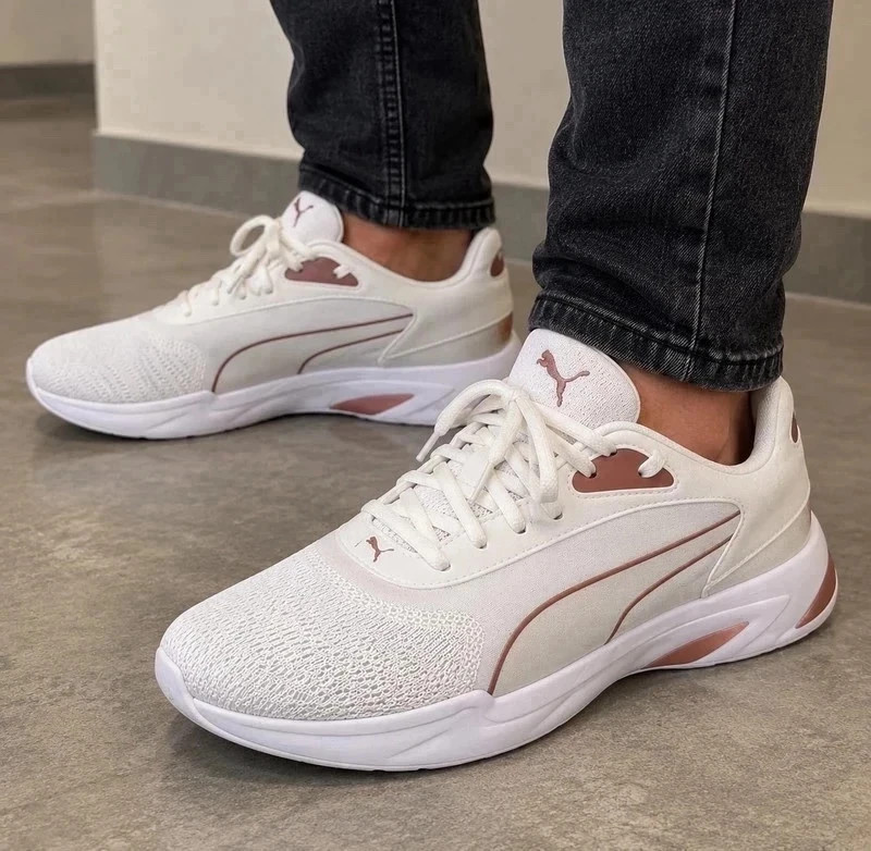 Puma női sportcipő - fehér/rózsaszín - 40-es - újszeru 1