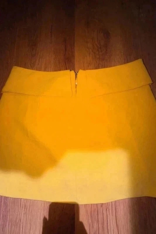 Pull&Bear mustár sárga szoknya 3