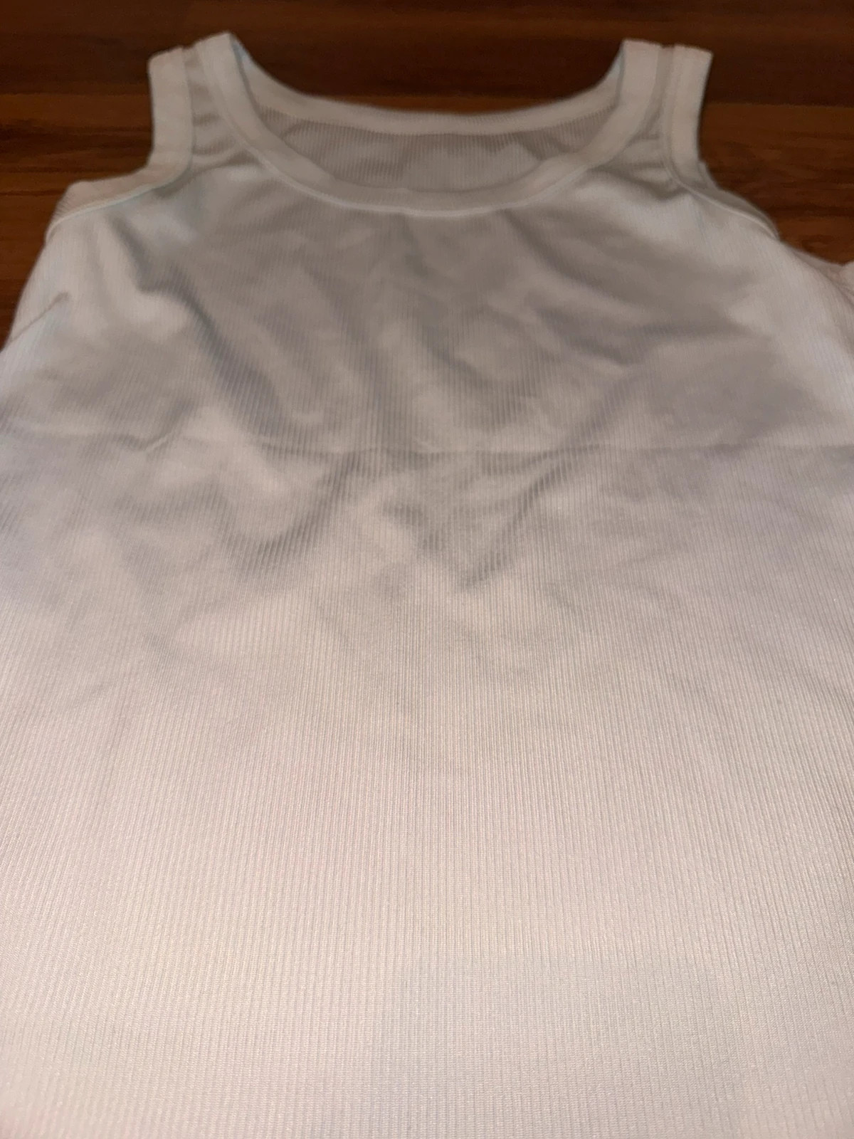 Fehér bordázott basic top – S 3
