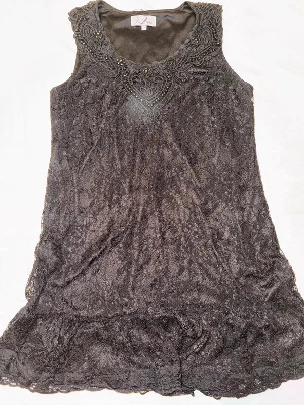 Be Beau elegáns fekete csipkeruha – 12-es méret 3