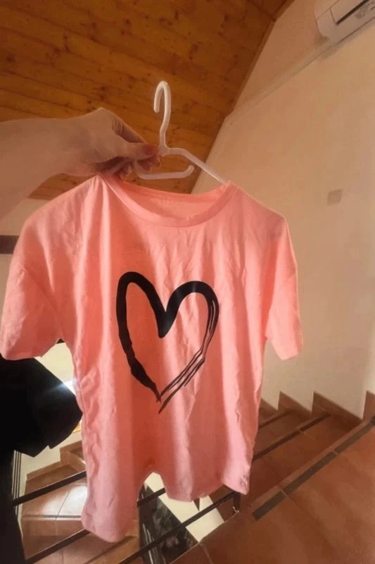 Szíves pink kislány póló szett (11-12 év) 2