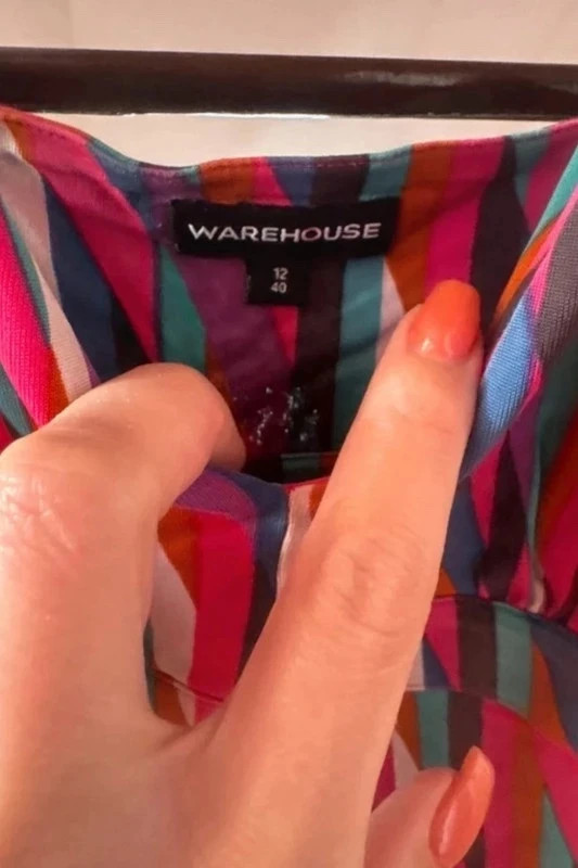 Warehouse M/40 színes mintás nyári ruha 🌈 4
