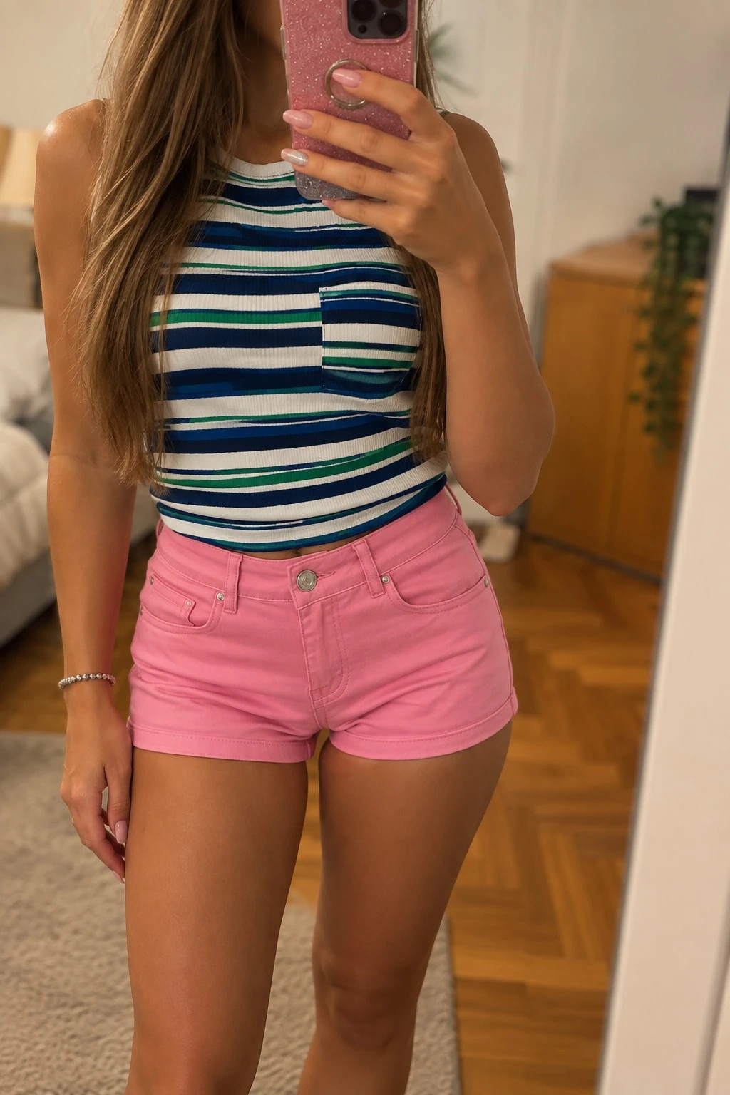 Miss Grace pink cargo rövidnadrág – 30-as 1