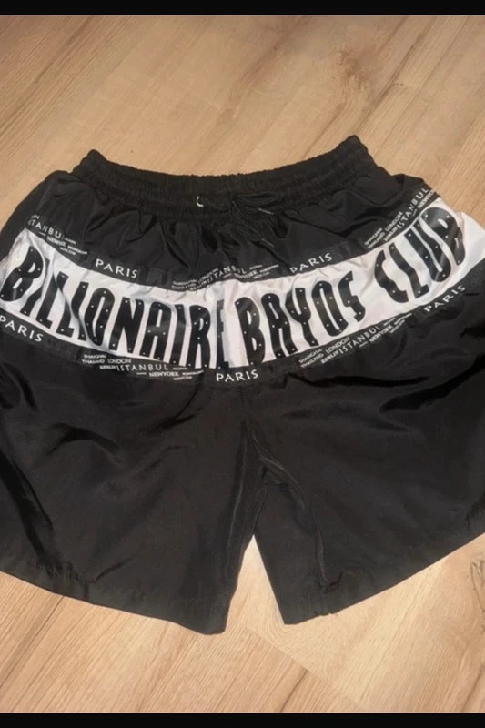 Férfi fekete rövidnadrág – Billionaire Boys Club mintával 2