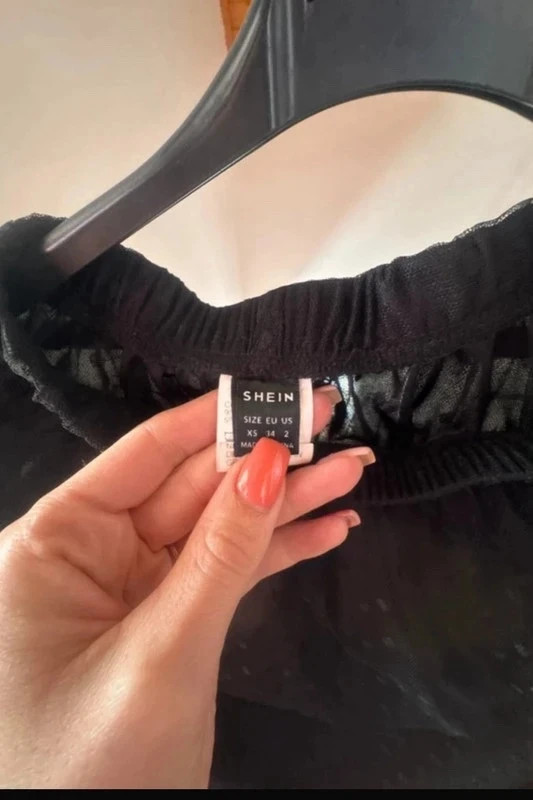 Shein fekete hosszú tüll szoknya – XS 2