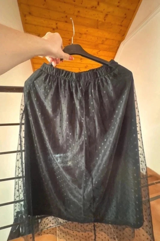 Shein fekete hosszú tüll szoknya – XS 4