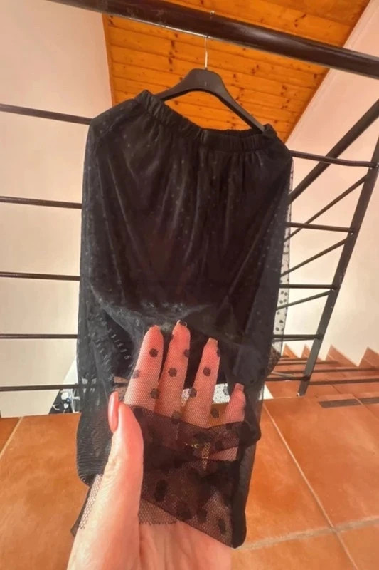 Shein fekete hosszú tüll szoknya – XS 3