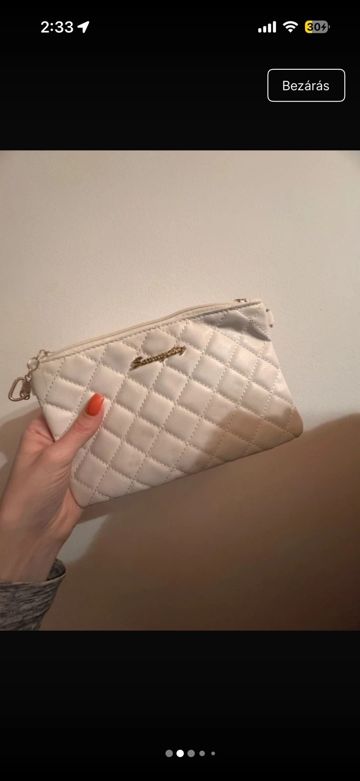 Steppelt neszesszer / kis táska – fekete-fehér, elegáns 3