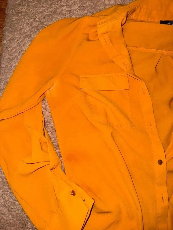 Primark mustársárga női ing – S/36 4