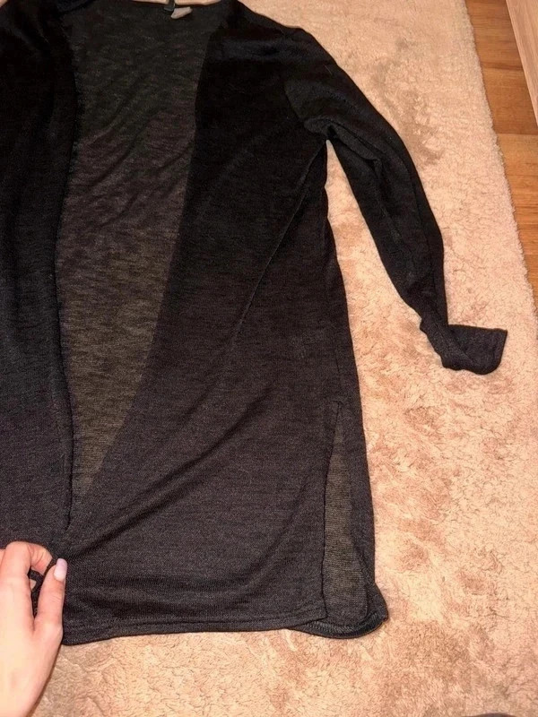 H&M fekete hosszított női kardigán – L-es 3