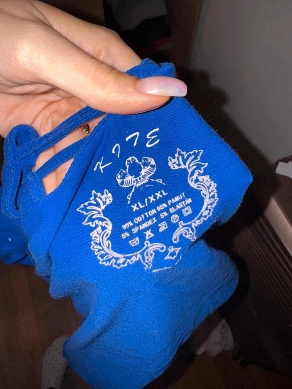 Királykék női felső – M/L/XL – különleges hátmegoldással 3