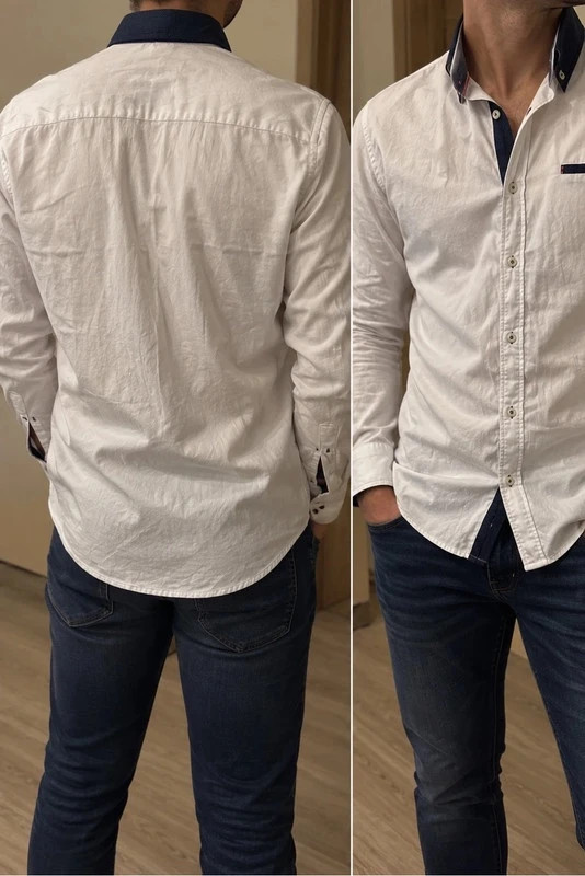 Falcon’s férfi ing 2 db – fehér, slim fit-L 4