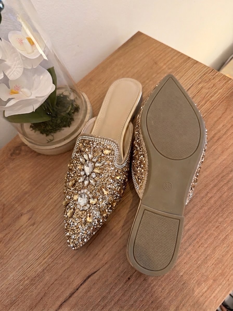 Gold shoes 2