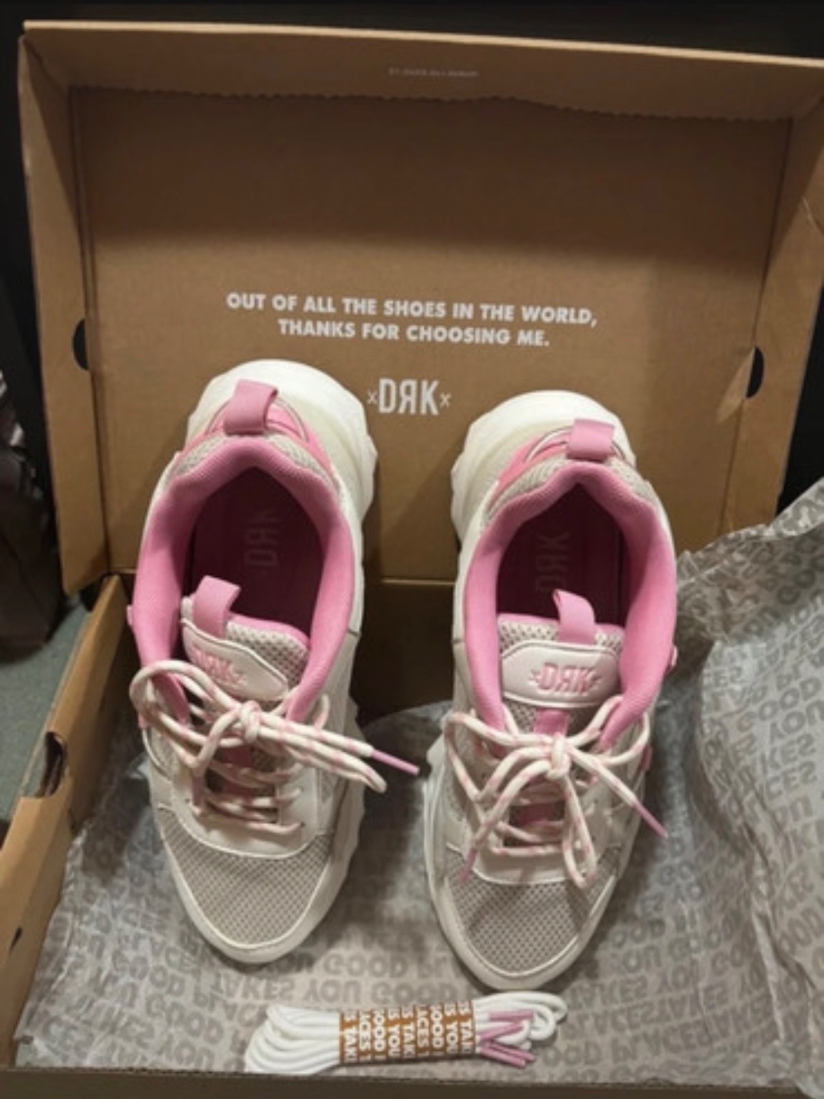 DRK rózsaszín-fehér sneaker 39-es 3
