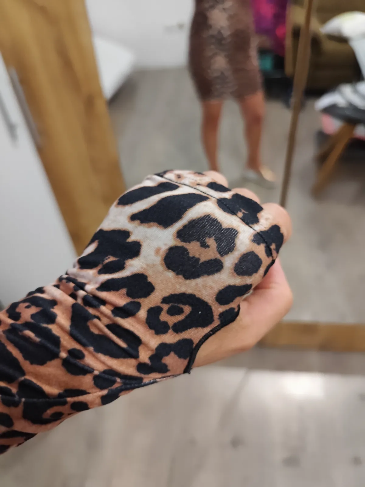 Leopárd mintás ruha S 3
