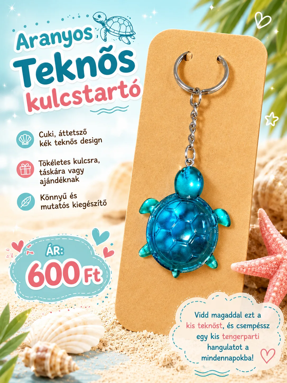Epoxi gyanta kulcstartó 1