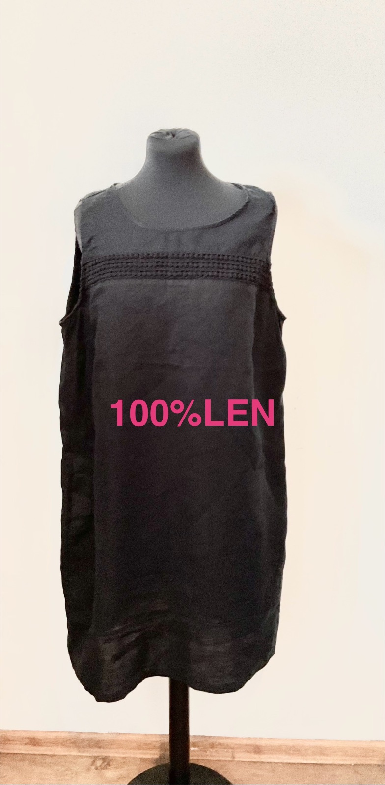 100% Len ruha 44-XL 1
