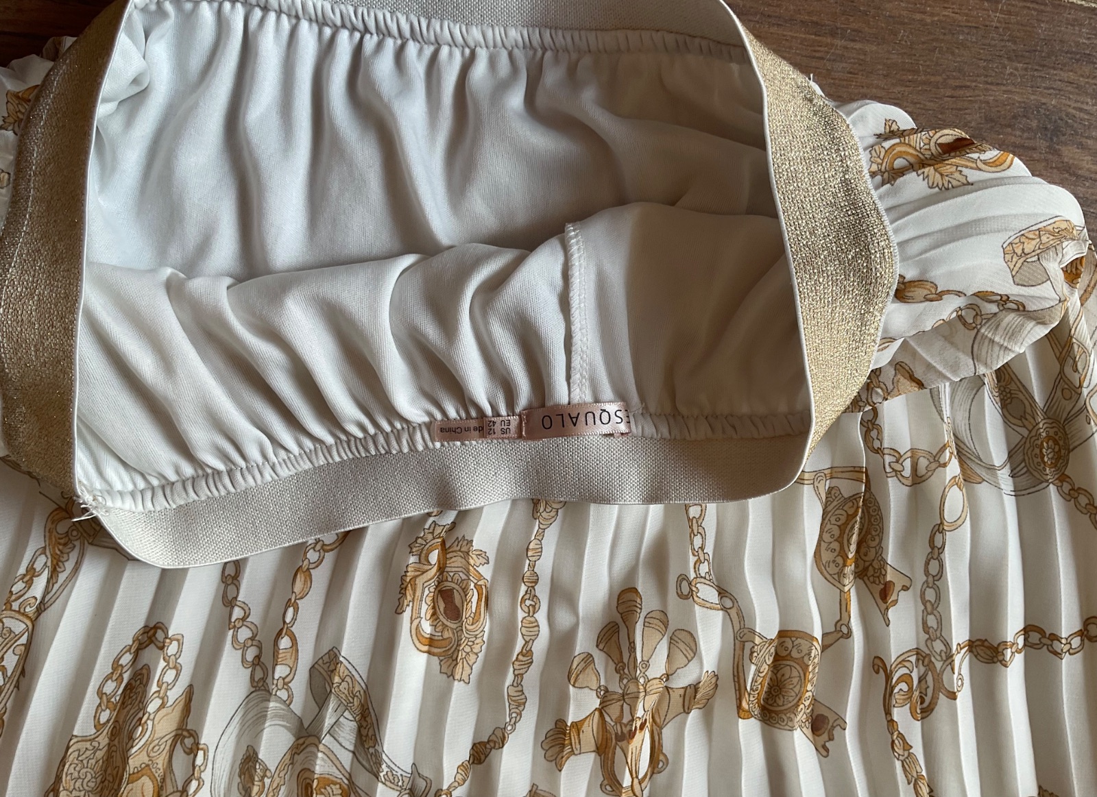 Plisszírozott elegáns hosszú szoknya 40-es M-L 4