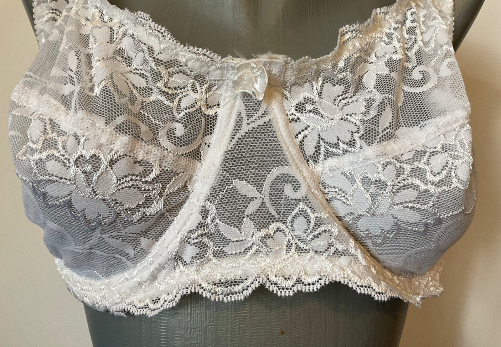 Fehér csipke melltartó 90/DD 90/E 2