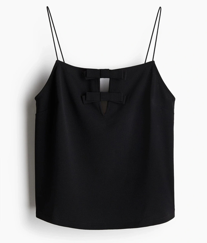Top negro tirantes de H&M 1