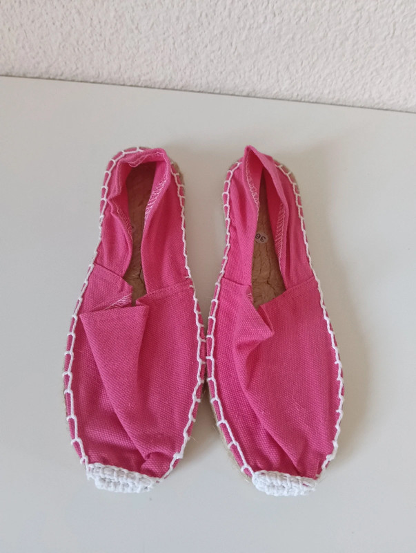 Alpargatas rosas fucsia talla 36 1