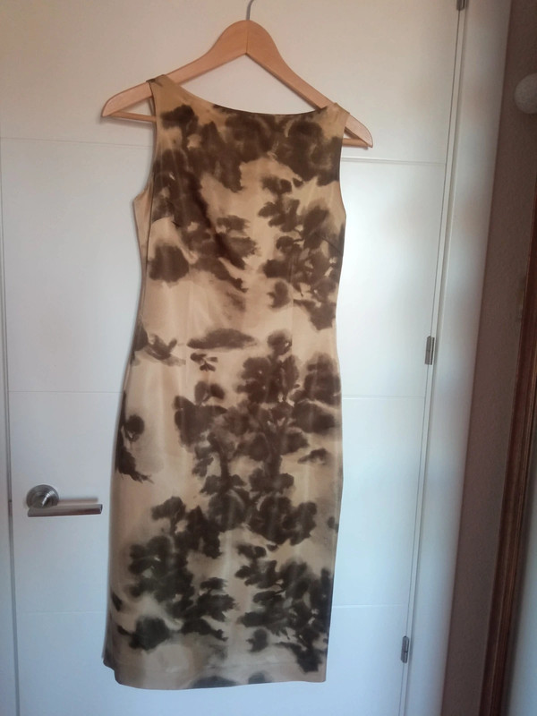 Vestido raso estampado de Zara talla S 1