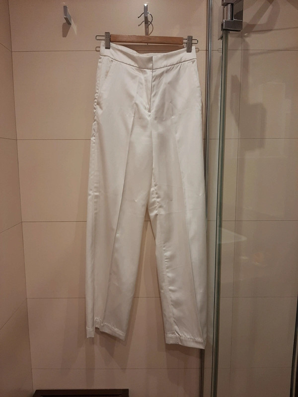 Pantalon raso blanco 1